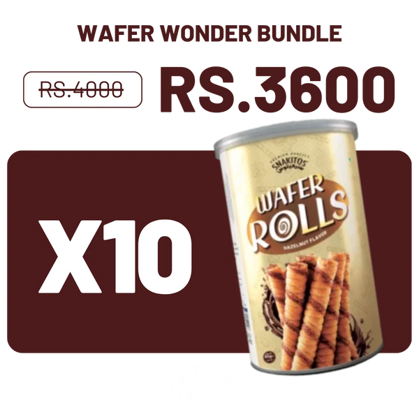 Wafer Wonder Bundle – Hazelnut Snakitos Wafer Sticks / Rolls | Free Shipping
