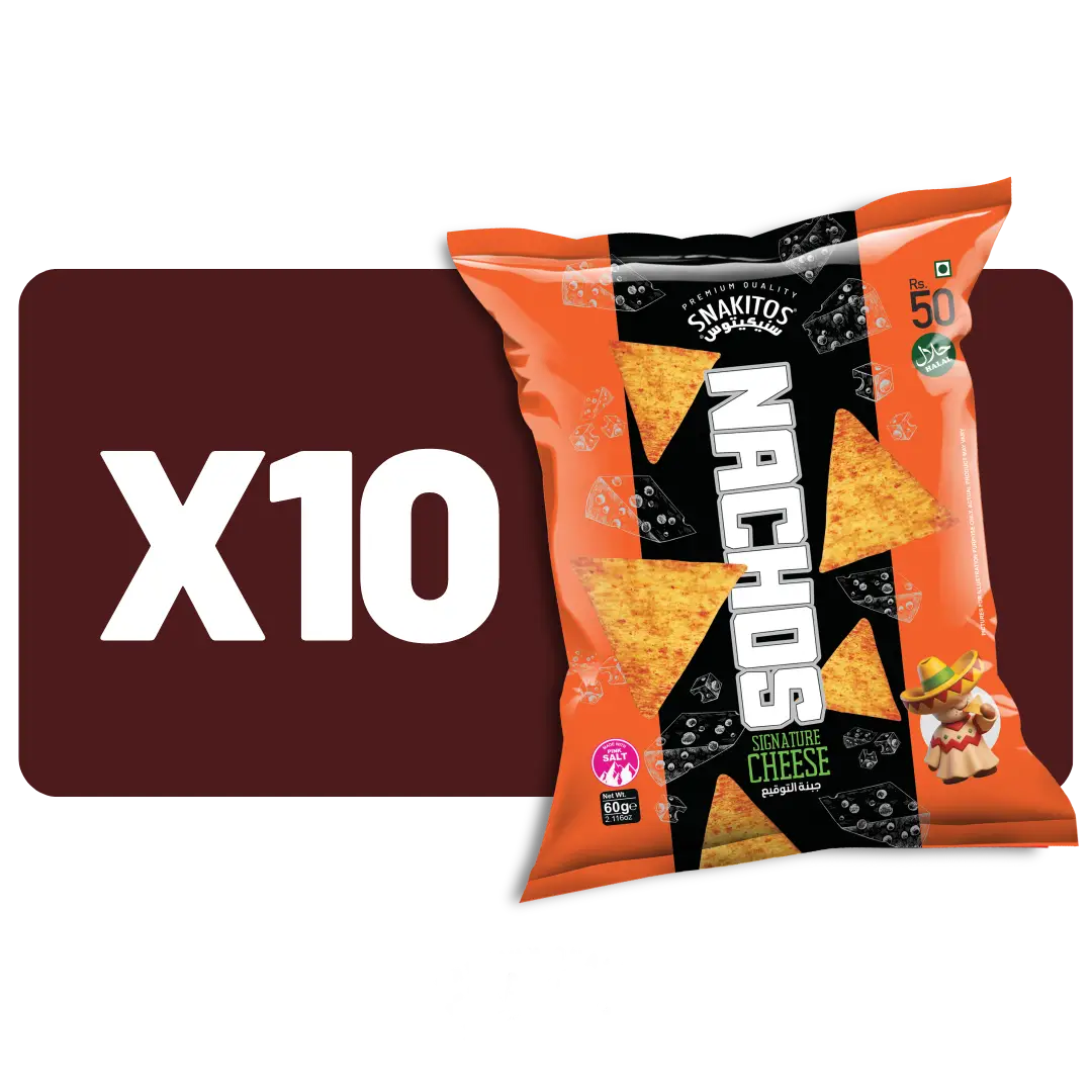 Nachos Cheese Pack Of 10  - 50g ( +DC )