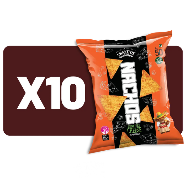 Nachos Cheese Pack Of 10  - 50g ( +DC )