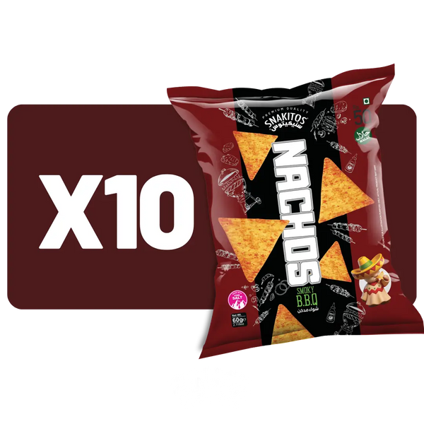 Nachos Smoky BBQ Pack Of 10  - 50g ( +DC )