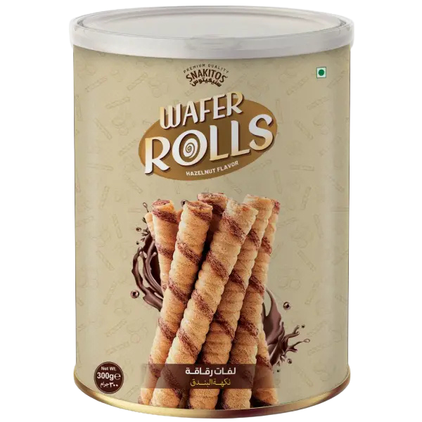 Wafer Rolls Hazelnut - 300gm