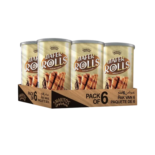 Wafer Roll Hazelnut – Pack of 6