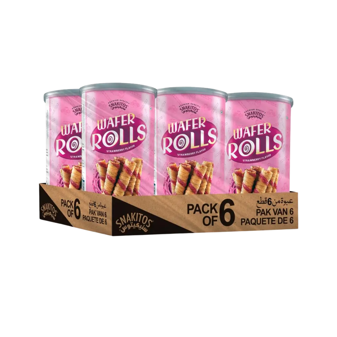 Strawberry Snakitos Wafer Sticks / Rolls - 80g