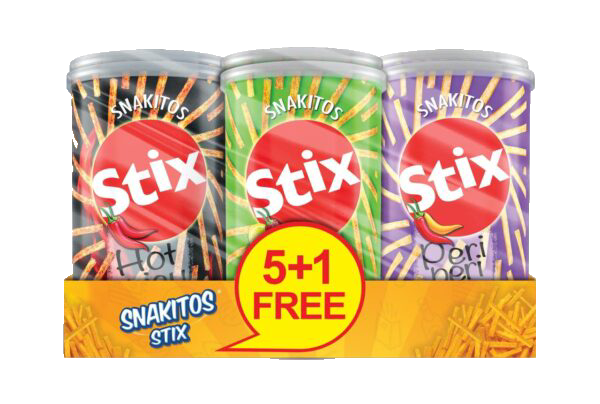 Snakitos Multi Grain Stix Can Tray 5 +1